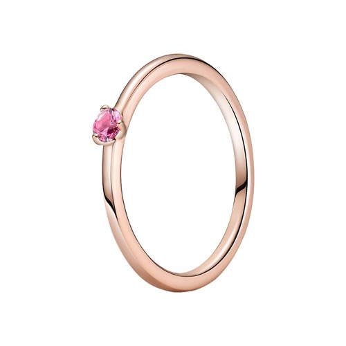 판도라 핑크 솔리테어 로즈 반지 189259C03