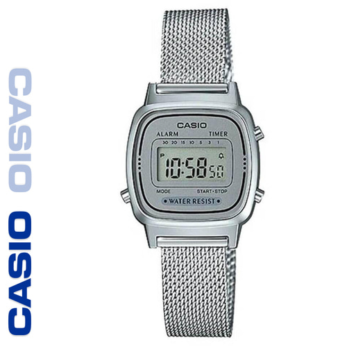 CASIO 카시오 LA670WEM-7 스탠다드 메탈 디지털 시계