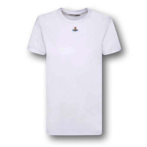 비비안웨스트우드 티셔츠 반팔 페루 화이트 흰색 3G010017 J001M A401