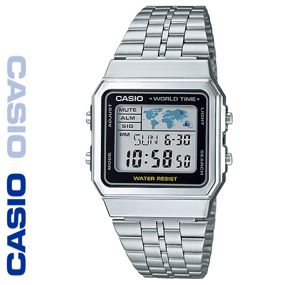 CASIO 카시오 A500WA-1 메탈밴드 디지털 빈티지 시계